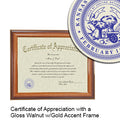 Kansas State University Certificate with Frame