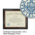 Kean University Certificate with Frame