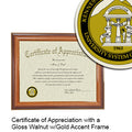 Kennesaw State University Certificate with Frame
