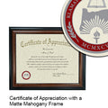Klamath Community College Certificate with Frame