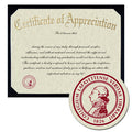 Lafayette College Certificate of Appreciation