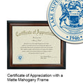 Lake Superior State University Certificate with Frame