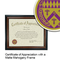 Loras College Certificate with Frame