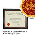 Mansfield University of Pennsylvania Certificate with Frame
