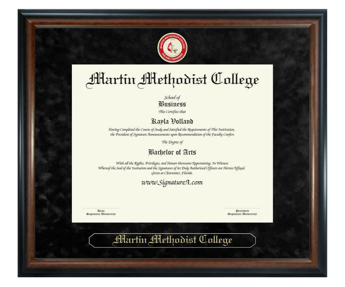 Martin Methodist College Diploma Frame (SN)