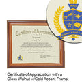McNeese State University Certificate with Frame
