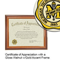 Michigan Technological University Certificate with Frame