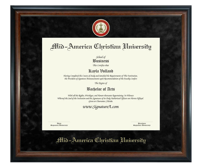 Mid-America Christian University Diploma Frame (SN)