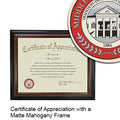 Middle Georgia College Certificate with Frame