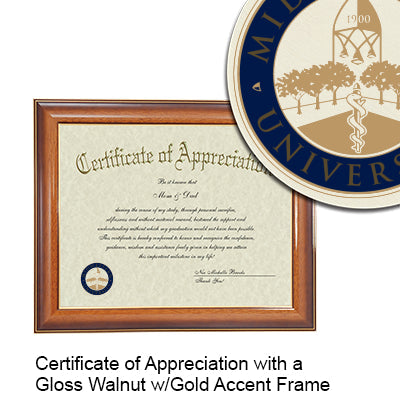 Midwestern University-AZ Certificate with Frame