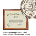 Millikin University Certificate with Frame