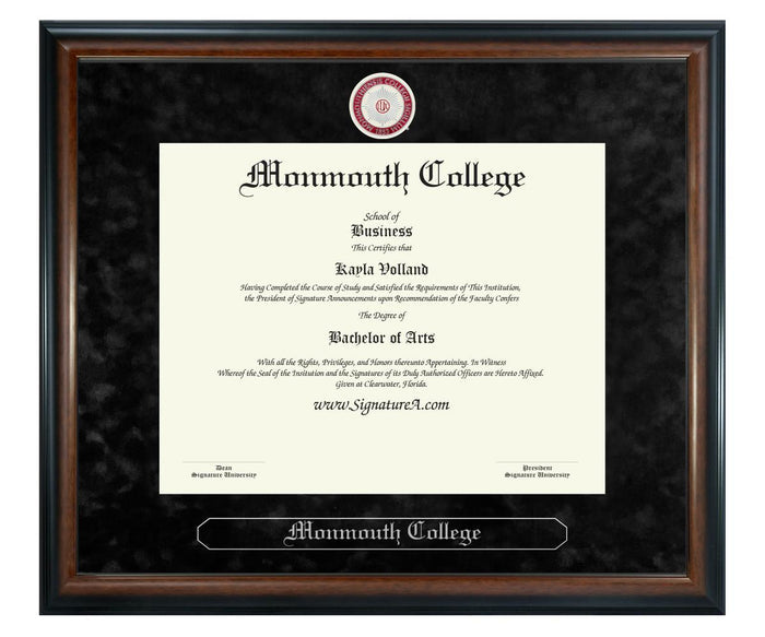 Monmouth College Diploma Frame (SN)