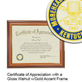 Morehead State University Certificate with Frame