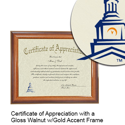 Morgan State University Certificate with Frame