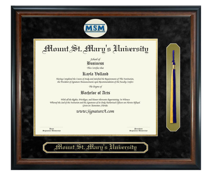 Mount St. Mary's University Diploma Frame (SNT)