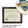 Naval Postgraduate School Certificate with Frame