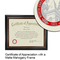North Dakota State College of Science Certificate with Frame