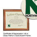 Northwest Missouri State University Certificate with Frame