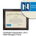 Northwood University Certificate with Frame