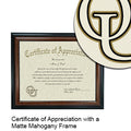 Oakland University Certificate with Frame