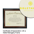 Oglethorpe University Certificate with Frame