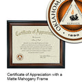 Oklahoma State University Certificate with Frame