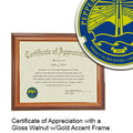 Pepperdine University Certificate with Frame