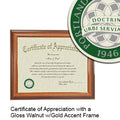 Portland State University Certificate with Frame