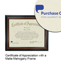 Purchase College Certificate with Frame