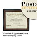 Purdue University Calumet Certificate with Frame