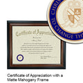 Regent University Certificate with Frame