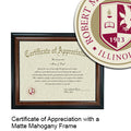 Robert Morris University, Illinois Certificate with Frame