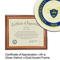 Saint Louis University Certificate with Frame
