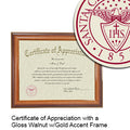 Santa Clara University Certificate with Frame