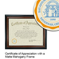 Savannah State University Certificate with Frame