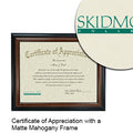 Skidmore College Certificate with Frame