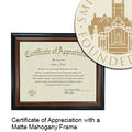 Smith College Certificate with Frame