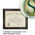 Southeastern Louisiana University Certificate with Frame