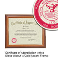 St. John's University Certificate with Frame