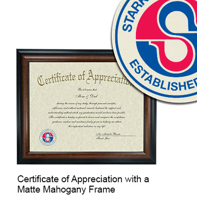 Stark State College Certificate with Frame