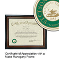 Stetson University Certificate with Frame