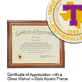 Tarleton State University Certificate with Frame