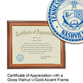 Tennessee State University Certificate with Frame