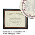 Texas A&M University School of Law Certificate with Frame