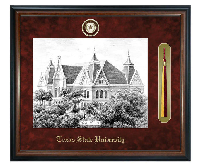 Texas State University Litho Frame,Diploma Frame (XSNTL)