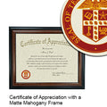 Texas Tech University School of Law Certificate with Frame