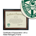 The College at Brockport Certificate with Frame