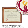 The University of Montana Certificate with Frame