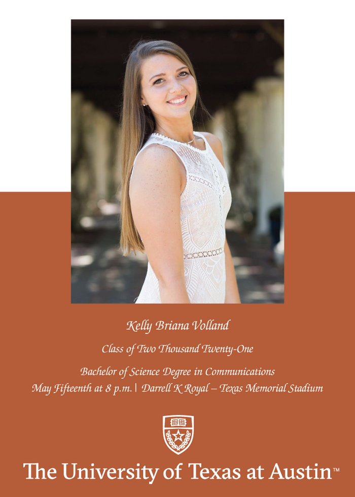 The University of Texas at Austin Announcement (Photo Card)