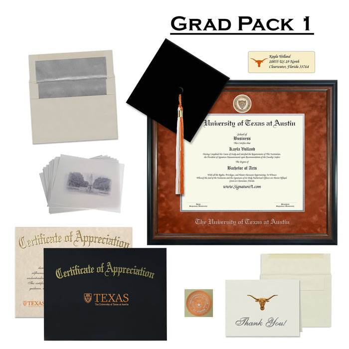 The University of Texas at Austin Graduation Announcement (Economy Style)